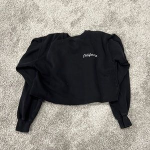 california cropped crewneck